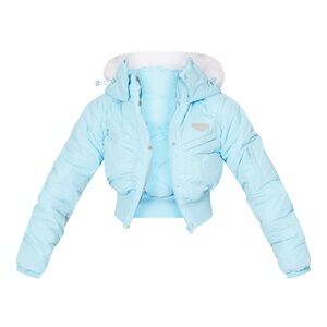 Women's Light Blue Bomber Jacket